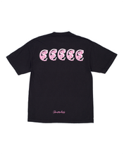 Load image into Gallery viewer, Chris $mokes Black Tee Pink Logo
