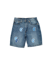Load image into Gallery viewer, C$ Denim Shorts Blue Logo
