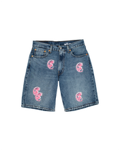 Load image into Gallery viewer, C$ Denim Shorts Pink Logo
