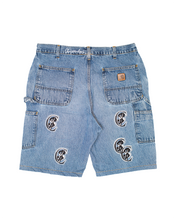 Load image into Gallery viewer, C$ Vintage Denim Carpenter  Shorts Black Logo
