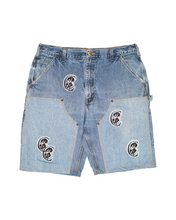 Load image into Gallery viewer, C$ Vintage Denim Carpenter  Shorts Black Logo
