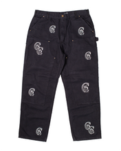 Load image into Gallery viewer, Chris Smokes Black Carhartt Double Knee Pant
