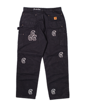 Load image into Gallery viewer, Chris Smokes Black Carhartt Double Knee Pant
